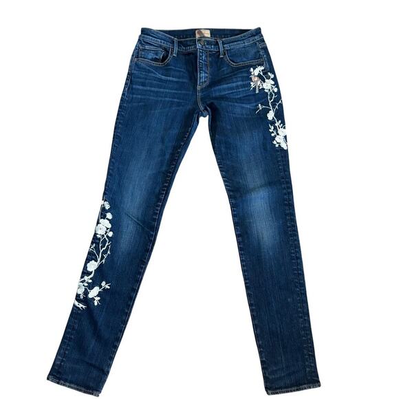 Driftwood Jackie Floral Embrodiered Jean Boho Sundance 26x30 - Picture 2 of 11